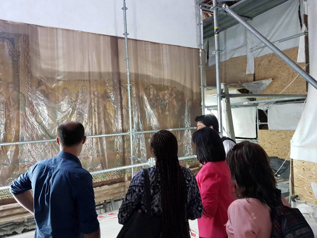 زيارة مكتب يونسكو/ فرع رام الله إلى مدينة بيت لحم بهدف زيارة موقع التراث العالمي وأعمال الترميم في كنيسة المهد