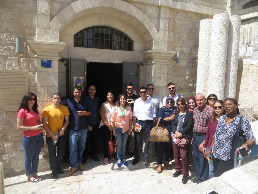 زيارة مكتب يونسكو/ فرع رام الله إلى مدينة بيت لحم بهدف زيارة موقع التراث العالمي وأعمال الترميم في كنيسة المهد