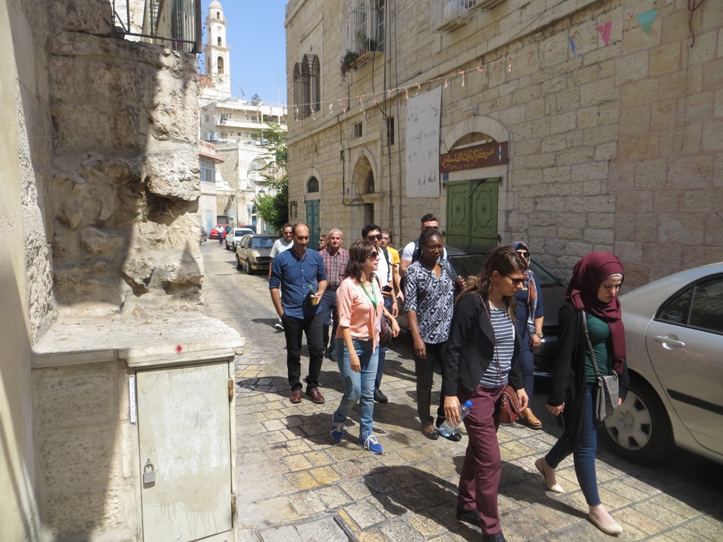 زيارة مكتب يونسكو/ فرع رام الله إلى مدينة بيت لحم بهدف زيارة موقع التراث العالمي وأعمال الترميم في كنيسة المهد