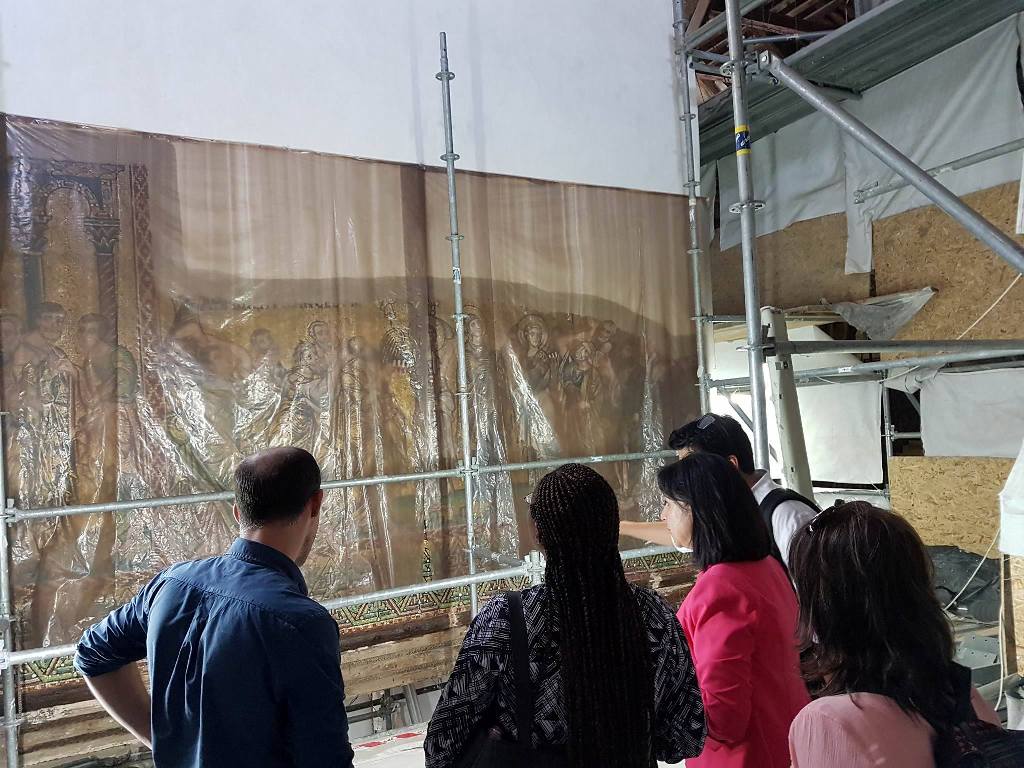 زيارة مكتب يونسكو/ فرع رام الله إلى مدينة بيت لحم بهدف زيارة موقع التراث العالمي وأعمال الترميم في كنيسة المهد