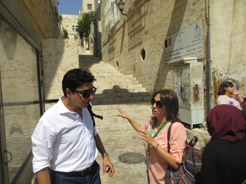 زيارة مكتب يونسكو/ فرع رام الله إلى مدينة بيت لحم بهدف زيارة موقع التراث العالمي وأعمال الترميم في كنيسة المهد