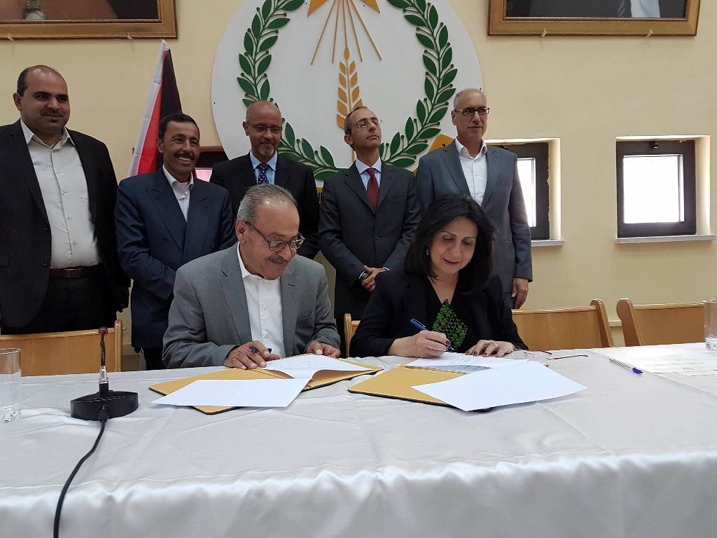 إزاحة الستارة عن لوحة إطلاق أعمال مشروع تأهيل المدخل الشمالي لمدينة بيت لحم – شارع الكاريتاس