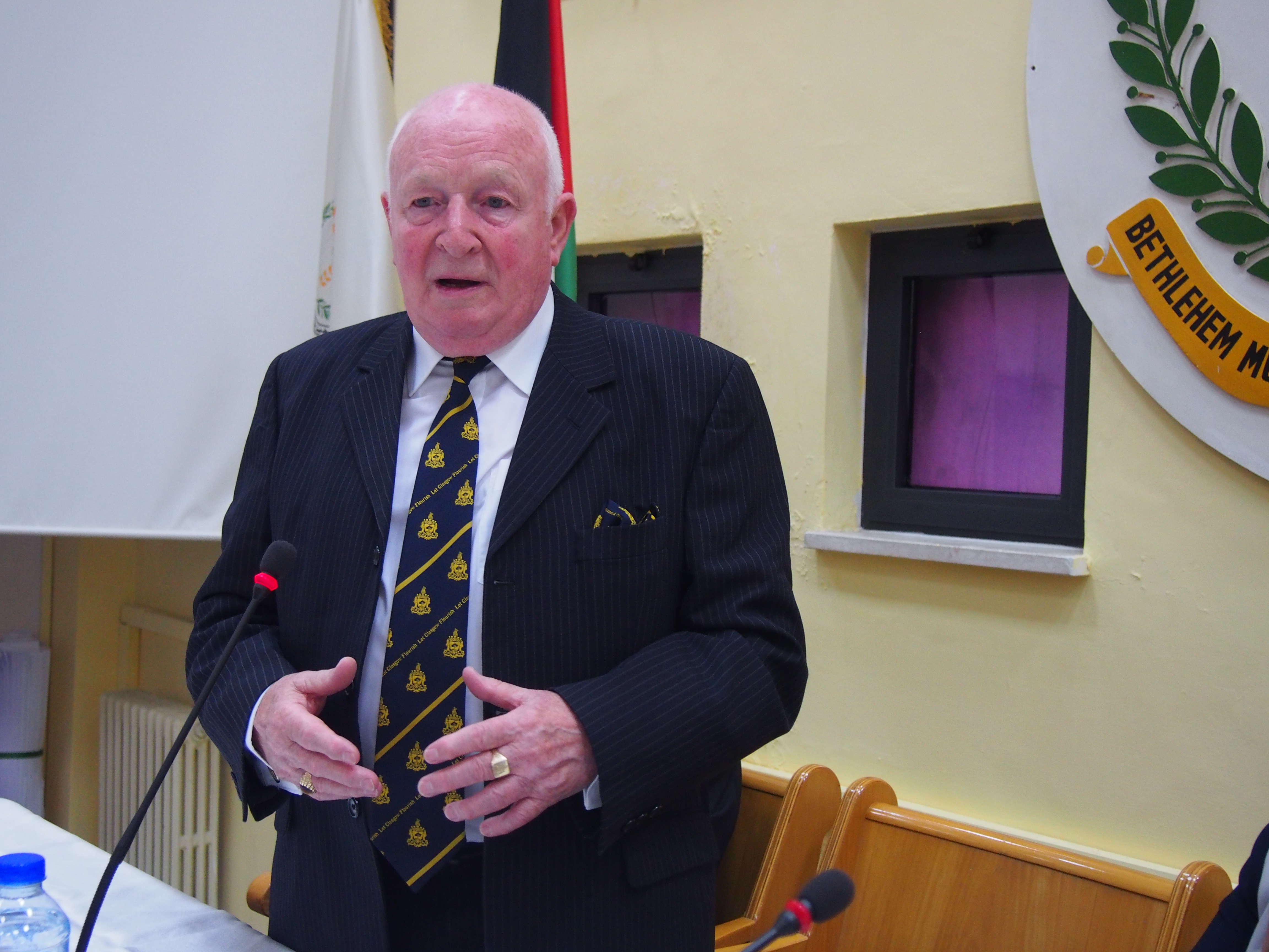 رئيسة بلدية بيت لحم تستقبل رئيس بلدية غلاسكو السابق أليكس موسين والوفد المرافق