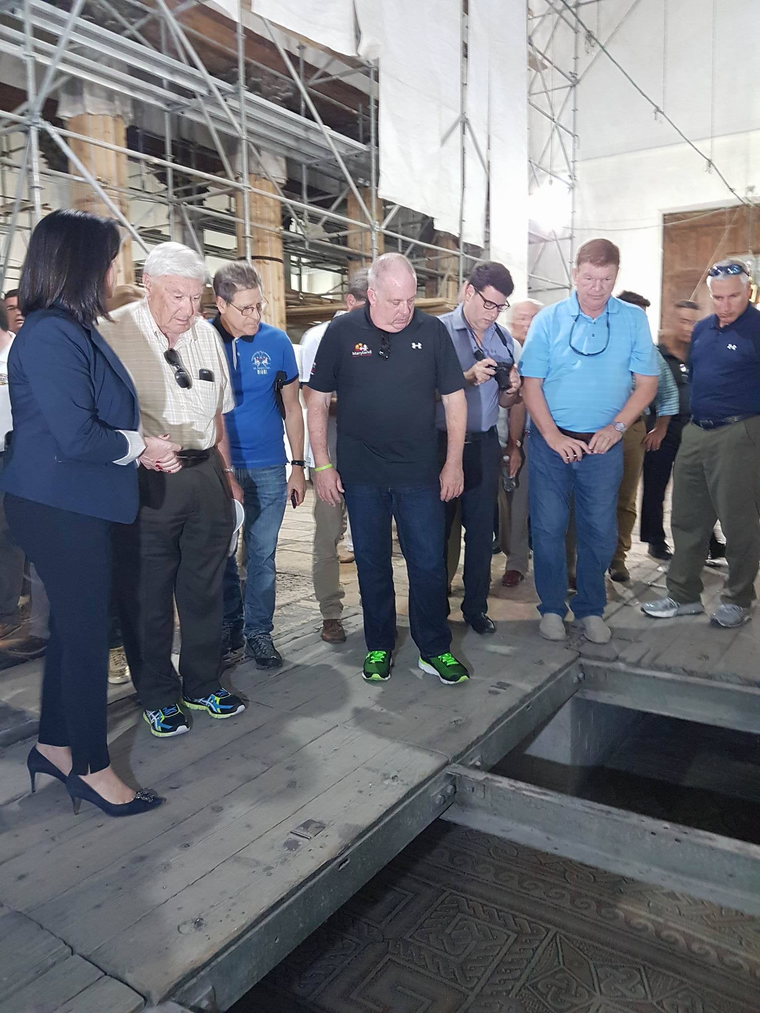 رئيسة بلدية بيت لحم الأستاذة فيرا بابون  تستقبل محافظ ميريلاند الأمريكية 