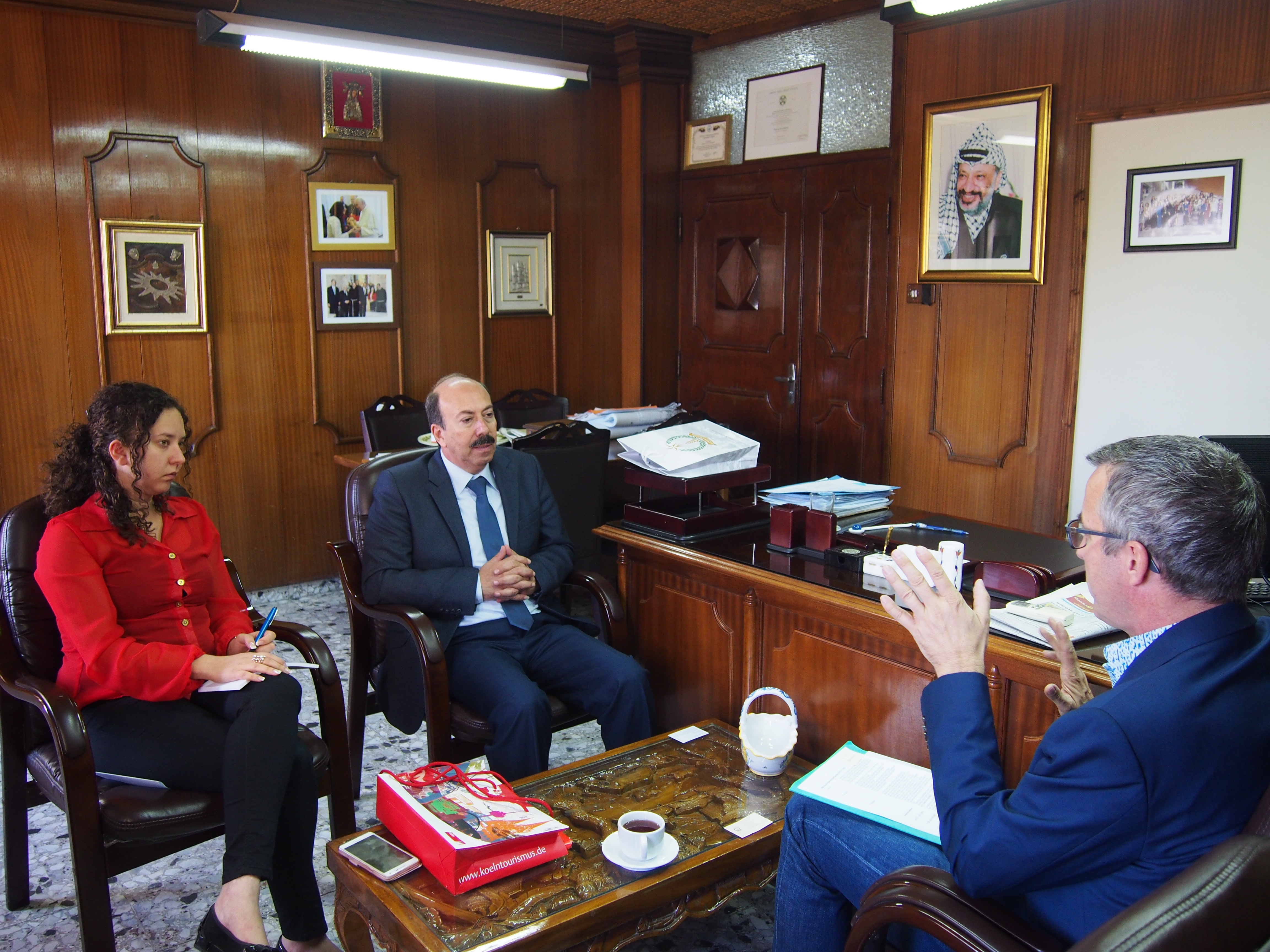 مدير عام بلدية بيت لحم يستقبل نائب رئيس بلدية كولونيا 