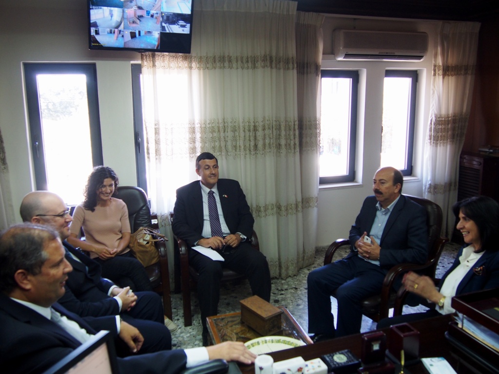 رئيسة بلدية بيت لحم تستقبل وزير الحكم المحلي المالطي 