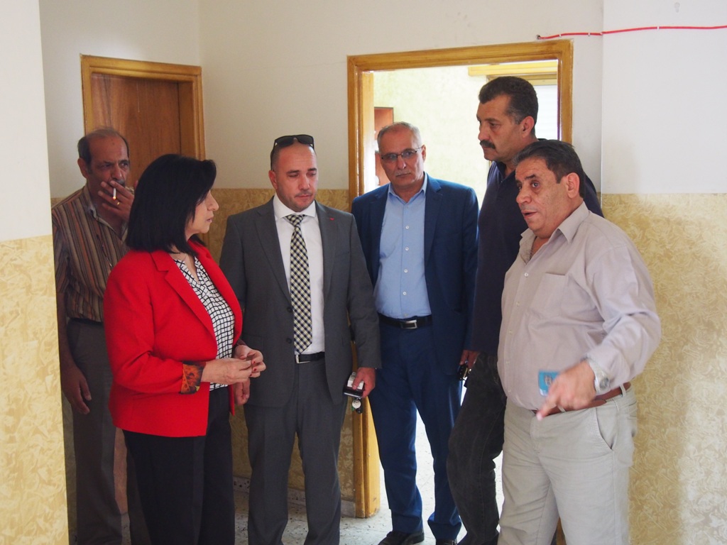 رئيسة بلدية بيت لحم تجتمع مع بعثة الأمم المتحدة واللجنة الوطنية لسجل اضرار الجدار 