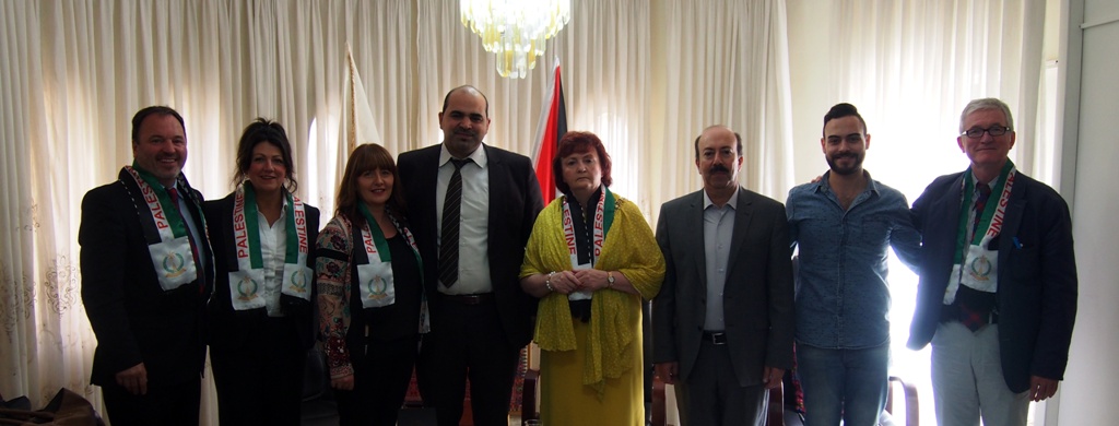 رئيسة بلدية غلاسكو  تزور بلدية بيت لحم وتلتقي نائب رئيسة البلدية 