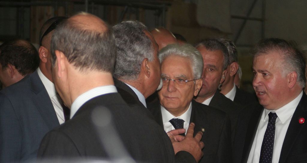 رئيسة بلدية بيت لحم تشارك في إستقبال الرئيس الإيطالي وترافقه في جولته