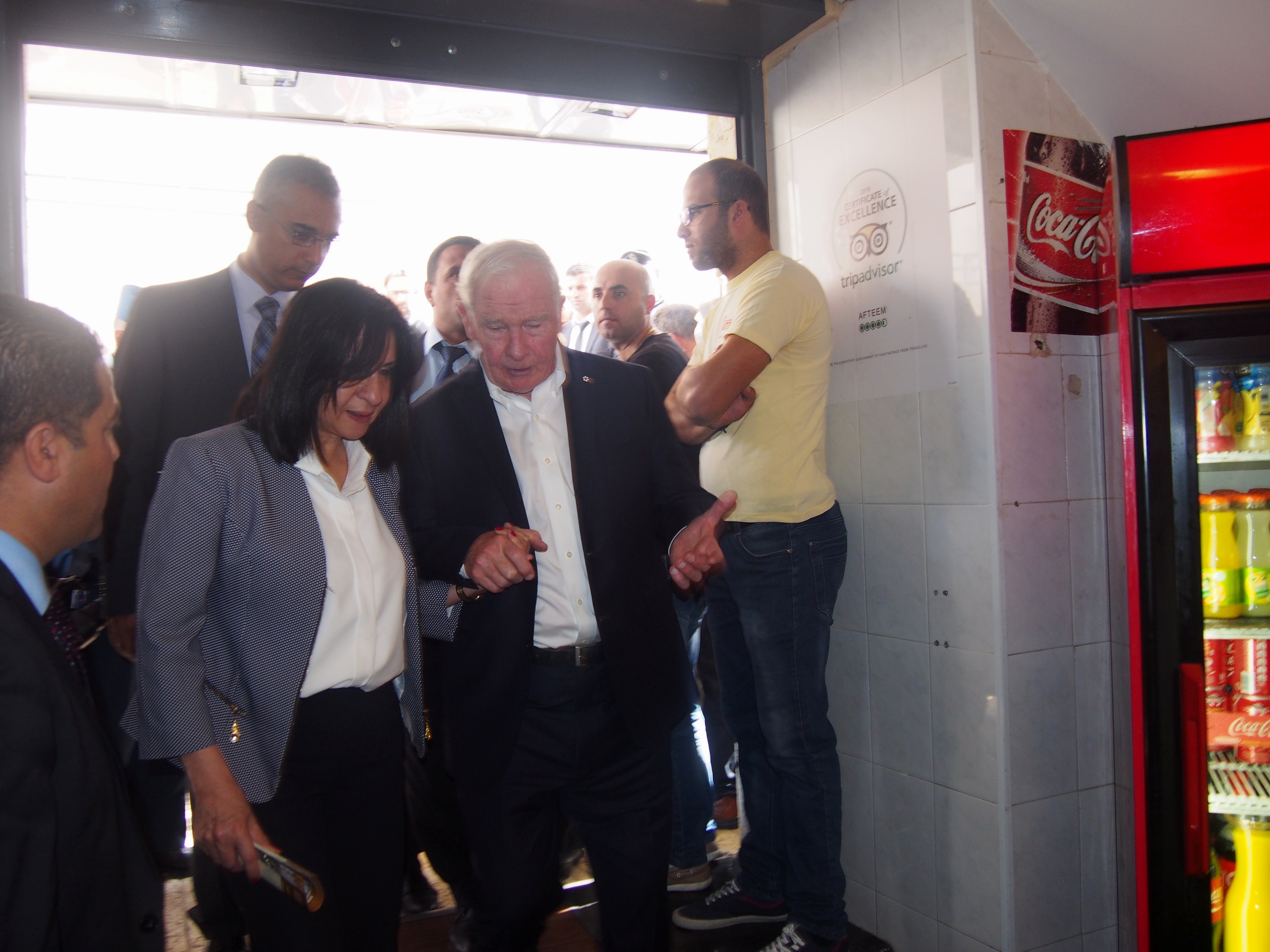 بابون تشارك في إستقبال الحاكم العام لكندا 