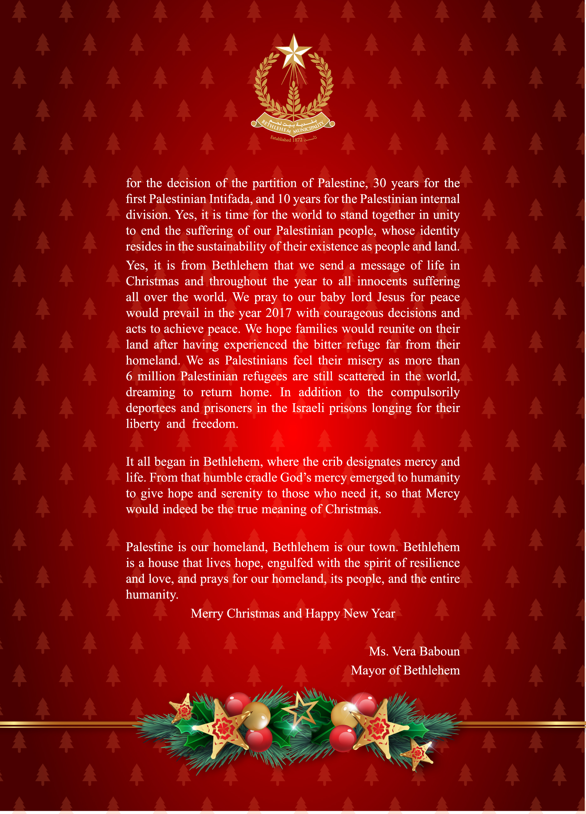 Christmas Message 2016-2017