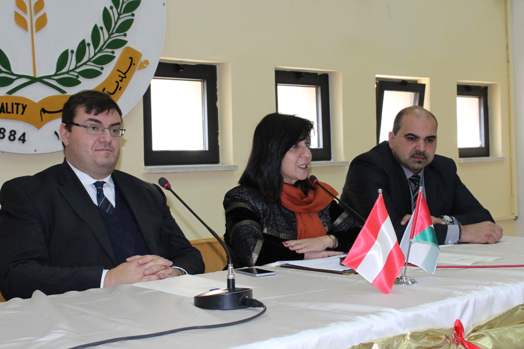   إحتفال في بلدية بيت لحم  بمناسبة مرور عشرين عاماً على إعادة تأهيل قاعة فيينا