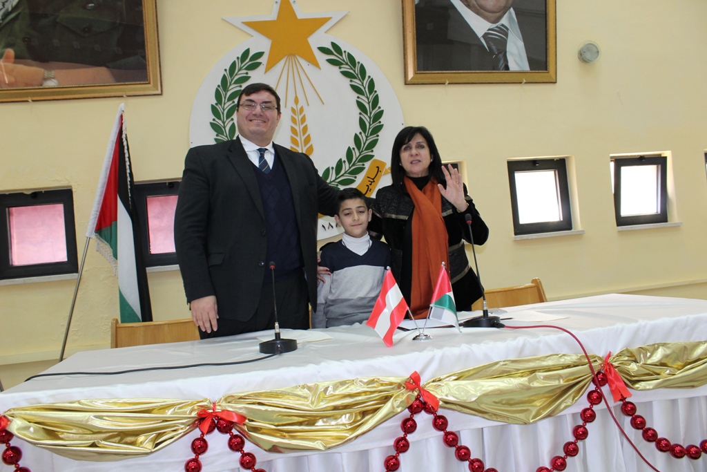   إحتفال في بلدية بيت لحم  بمناسبة مرور عشرين عاماً على إعادة تأهيل قاعة فيينا