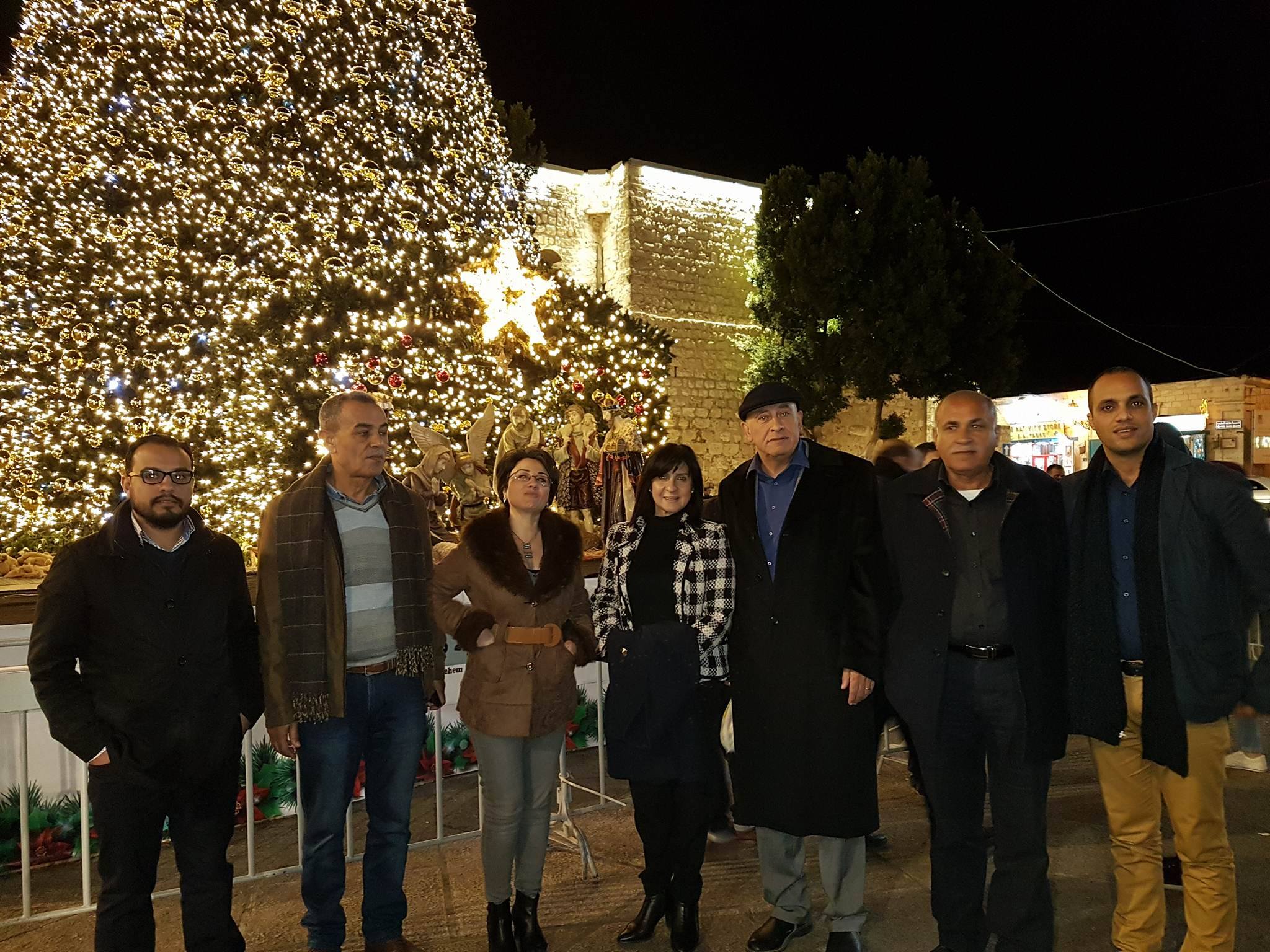 نواب القائمة المشتركة يلتقون رئيسة بلدية بيت لحم للمعايدة بمناسبة الأعياد الميلادية المجيدية ورأس السنة 