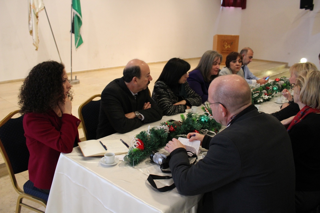  خلال زيارتها لمدينة بيت لحم وزيرة الشؤون الخارجية السويدية تلتقي معايعة وبابون