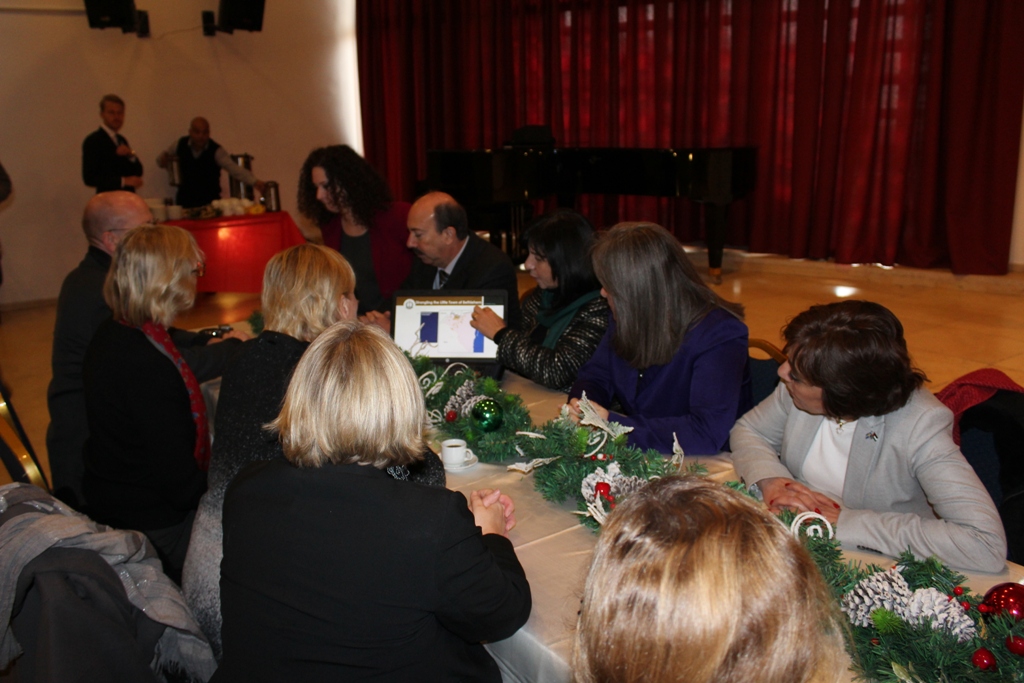  خلال زيارتها لمدينة بيت لحم وزيرة الشؤون الخارجية السويدية تلتقي معايعة وبابون