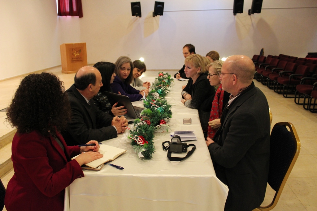  خلال زيارتها لمدينة بيت لحم وزيرة الشؤون الخارجية السويدية تلتقي معايعة وبابون