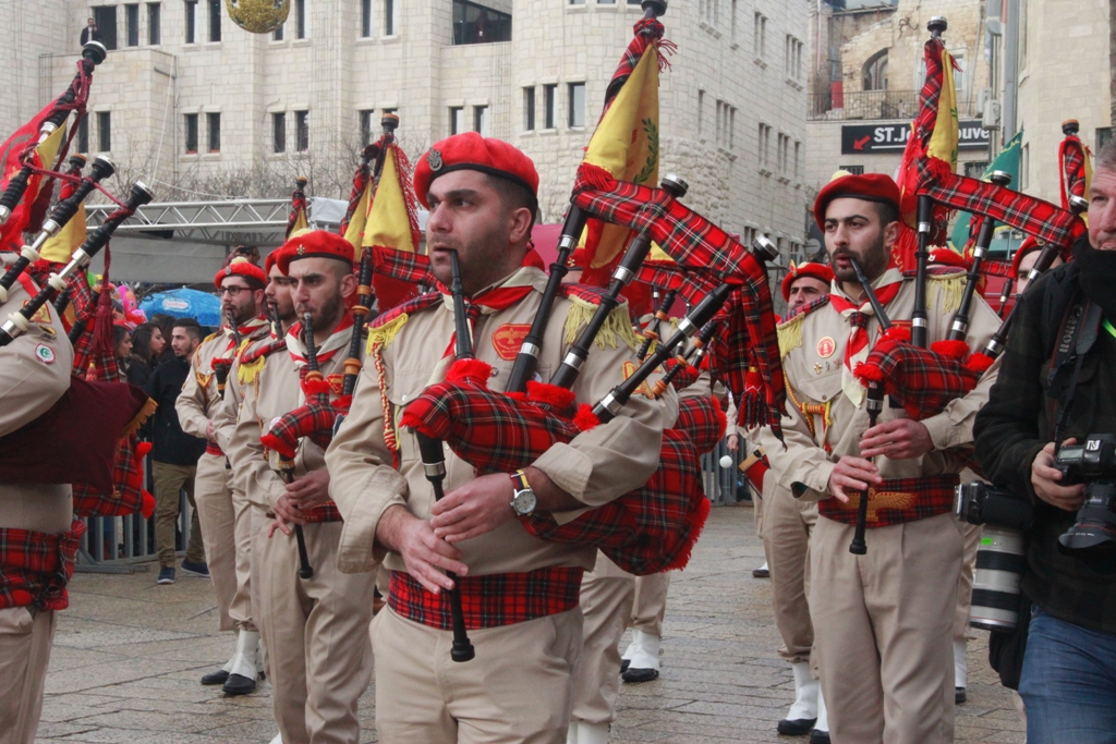 رئيسة بلدية بيت لحم تشارك في إستقبال غبطة المدبر الرسولي في مدينة بيت لحم 