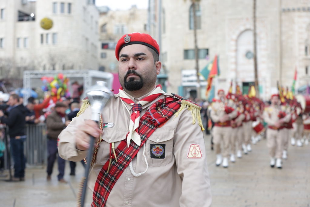 رئيسة بلدية بيت لحم تشارك في إستقبال غبطة المدبر الرسولي في مدينة بيت لحم 