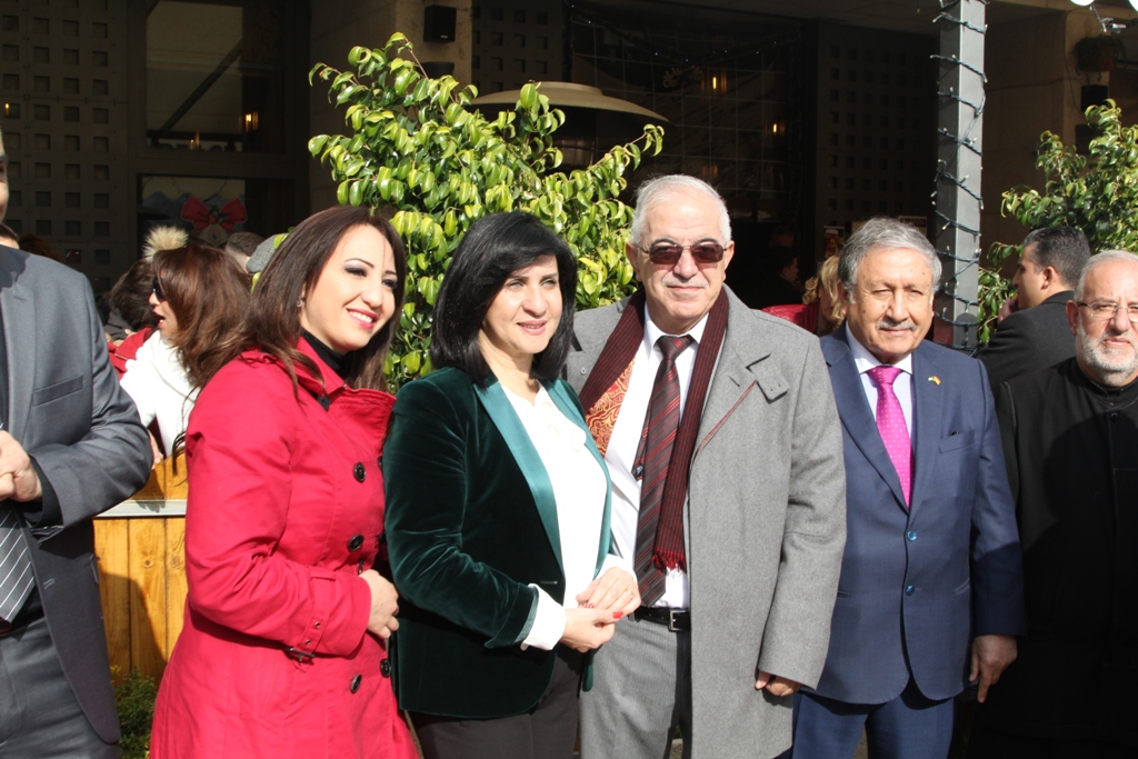 رئيسة بلدية بيت لحم تشارك في إستقبال غبطة المدبر الرسولي في مدينة بيت لحم 