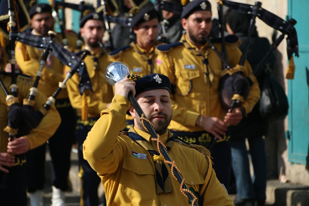 رئيسة بلدية بيت لحم تشارك في إستقبال غبطة المدبر الرسولي في مدينة بيت لحم 