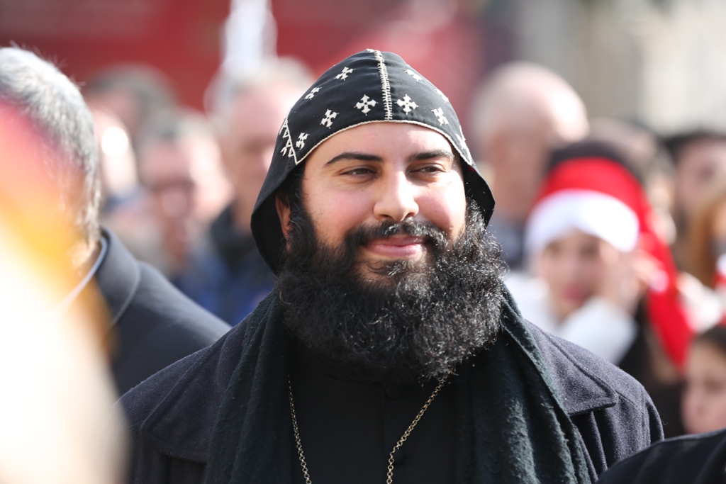 رئيسة بلدية بيت لحم تشارك في إستقبال غبطة المدبر الرسولي في مدينة بيت لحم 