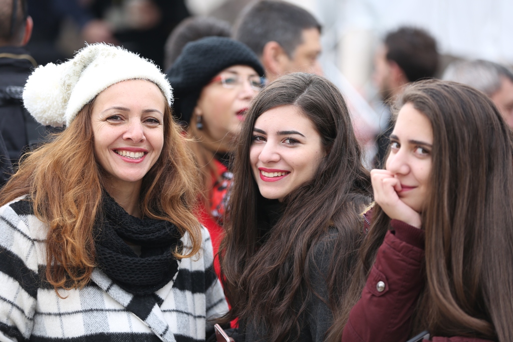 رئيسة بلدية بيت لحم تشارك في إستقبال غبطة المدبر الرسولي في مدينة بيت لحم 