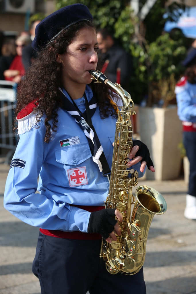 رئيسة بلدية بيت لحم تشارك في إستقبال غبطة المدبر الرسولي في مدينة بيت لحم 