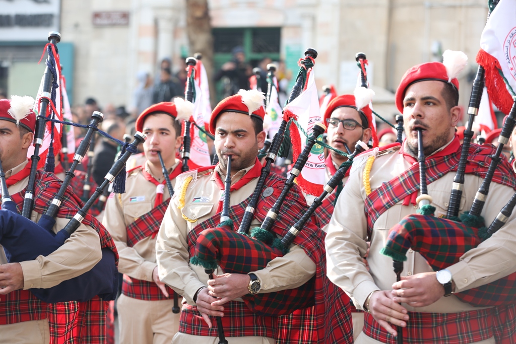 رئيسة بلدية بيت لحم تشارك في إستقبال غبطة المدبر الرسولي في مدينة بيت لحم 