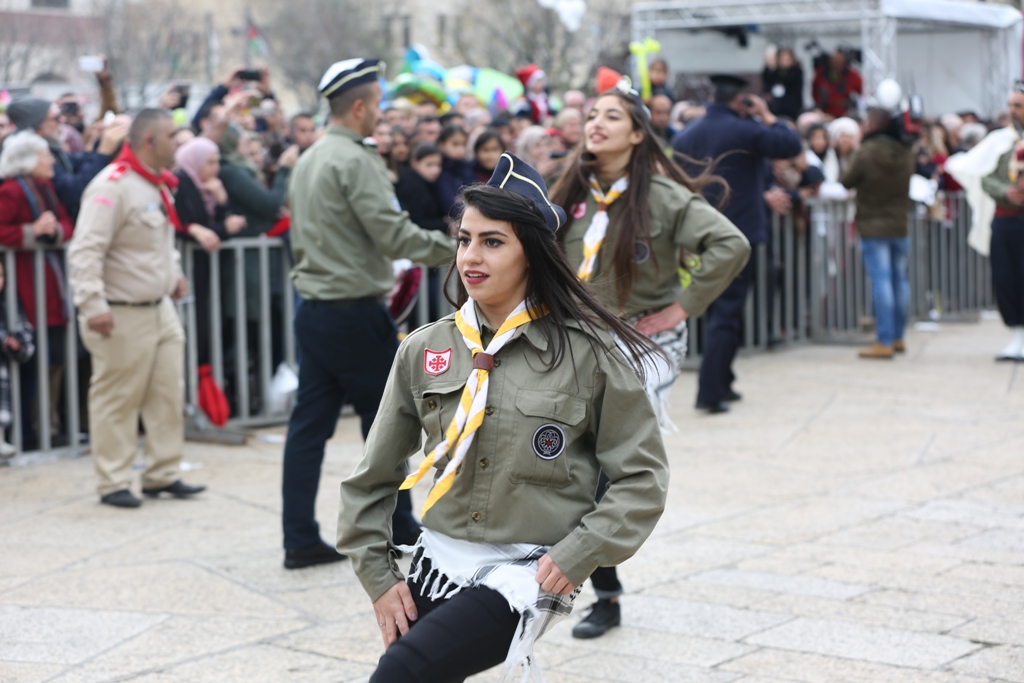 رئيسة بلدية بيت لحم تشارك في إستقبال غبطة المدبر الرسولي في مدينة بيت لحم 