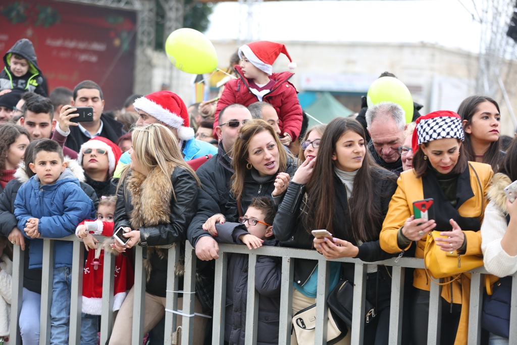 رئيسة بلدية بيت لحم تشارك في إستقبال غبطة المدبر الرسولي في مدينة بيت لحم 