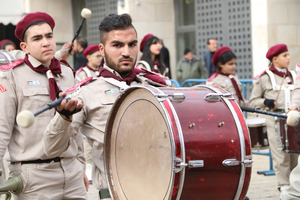 رئيسة بلدية بيت لحم تشارك في إستقبال غبطة المدبر الرسولي في مدينة بيت لحم 