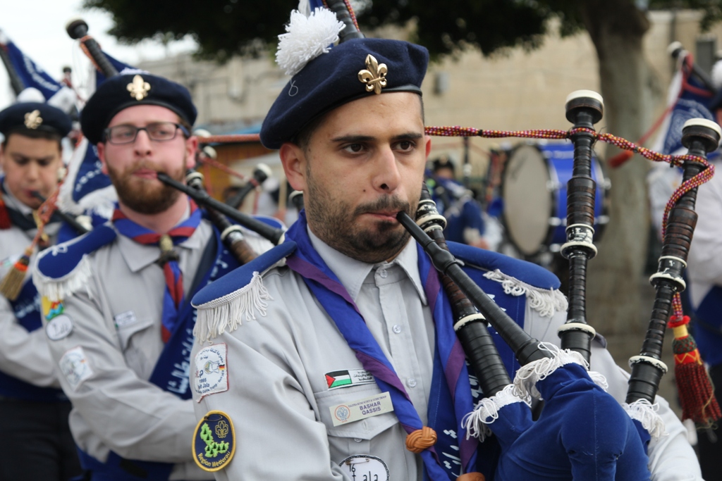 رئيسة بلدية بيت لحم تشارك في إستقبال غبطة المدبر الرسولي في مدينة بيت لحم 