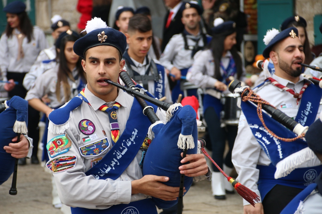 رئيسة بلدية بيت لحم تشارك في إستقبال غبطة المدبر الرسولي في مدينة بيت لحم 