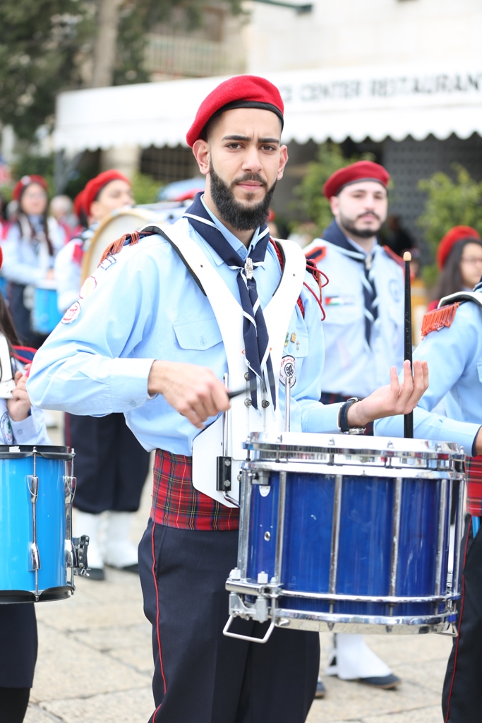 رئيسة بلدية بيت لحم تشارك في إستقبال غبطة المدبر الرسولي في مدينة بيت لحم 