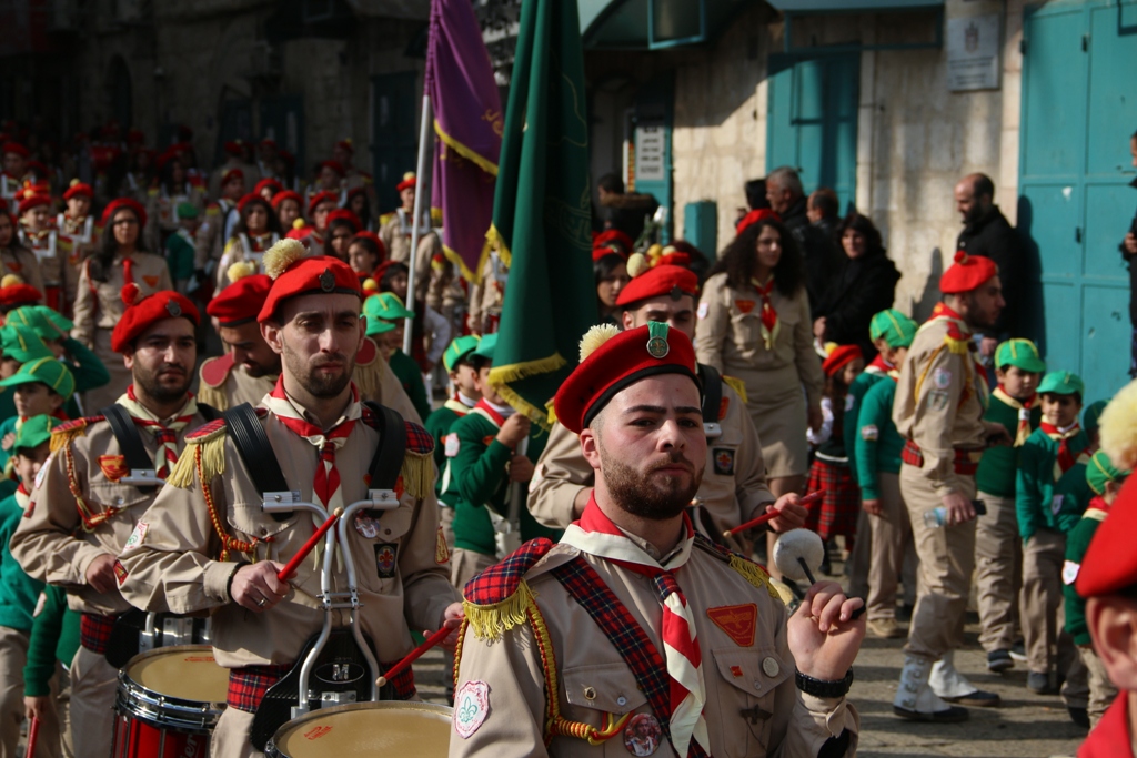 رئيسة بلدية بيت لحم تشارك في إستقبال غبطة المدبر الرسولي في مدينة بيت لحم 