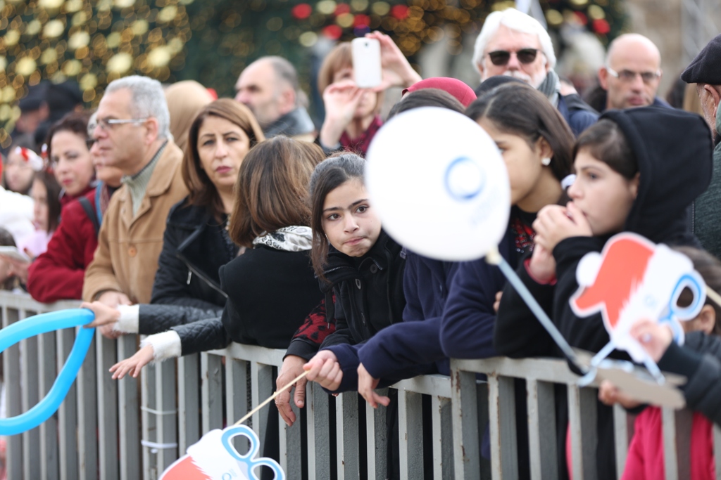 رئيسة بلدية بيت لحم تشارك في إستقبال غبطة المدبر الرسولي في مدينة بيت لحم 