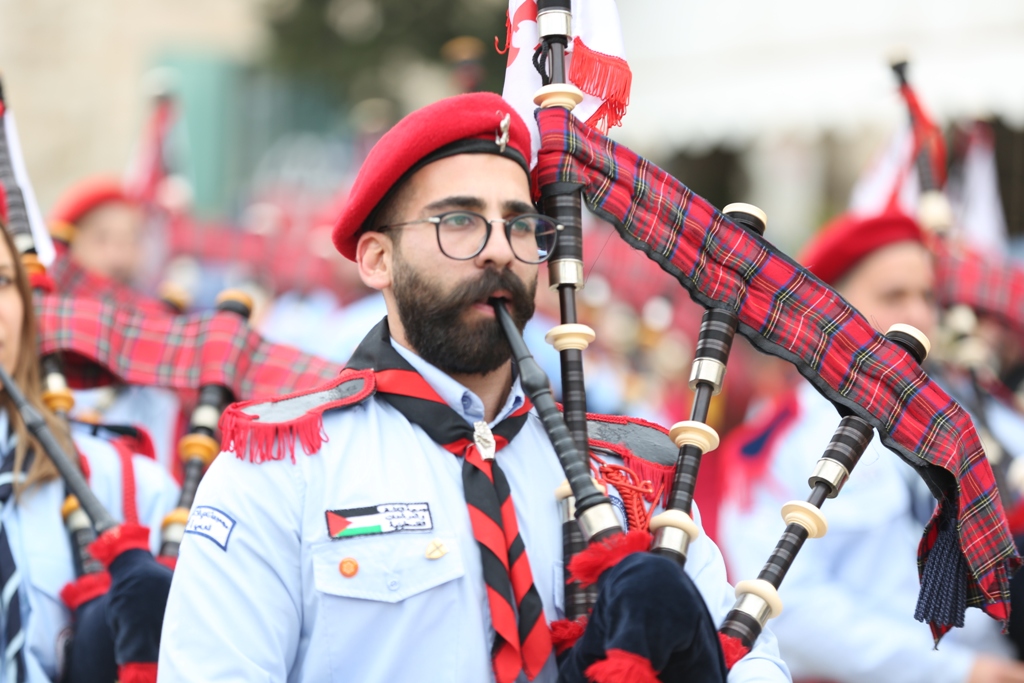 رئيسة بلدية بيت لحم تشارك في إستقبال غبطة المدبر الرسولي في مدينة بيت لحم 