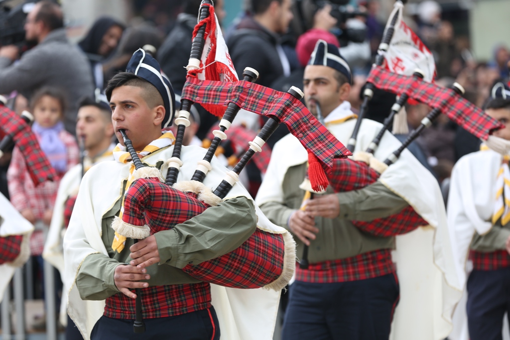 رئيسة بلدية بيت لحم تشارك في إستقبال غبطة المدبر الرسولي في مدينة بيت لحم 