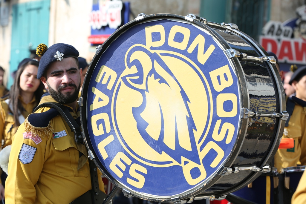 رئيسة بلدية بيت لحم تشارك في إستقبال غبطة المدبر الرسولي في مدينة بيت لحم 