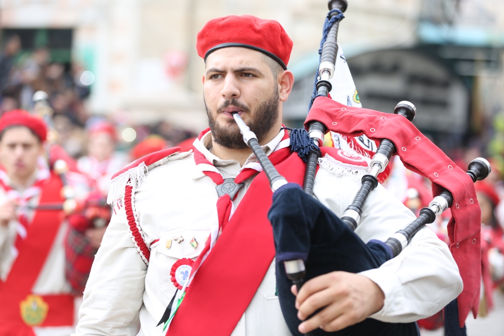 رئيسة بلدية بيت لحم تشارك في إستقبال غبطة المدبر الرسولي في مدينة بيت لحم 