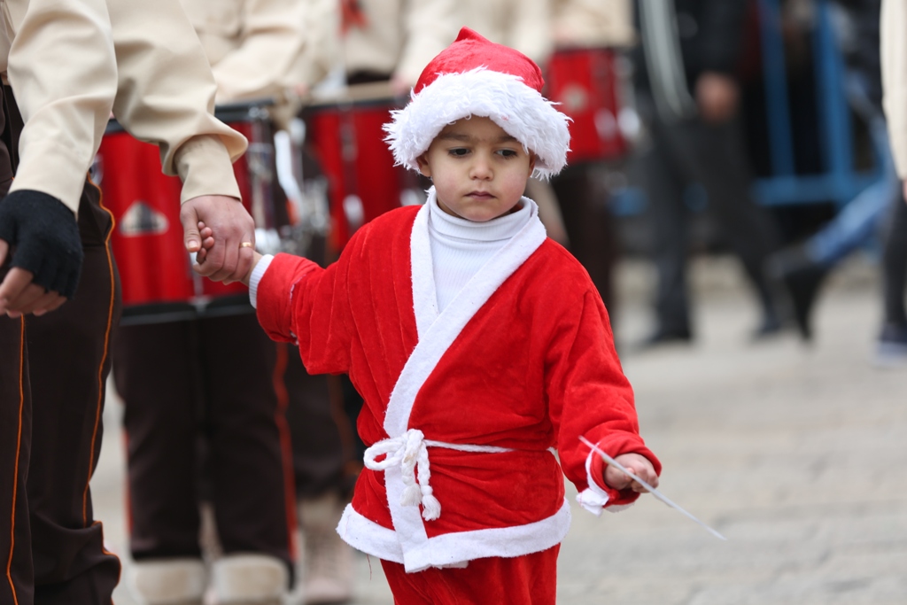 رئيسة بلدية بيت لحم تشارك في إستقبال غبطة المدبر الرسولي في مدينة بيت لحم 