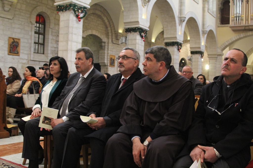 رئيسة بلدية بيت لحم تشارك في إستقبال غبطة المدبر الرسولي في مدينة بيت لحم 