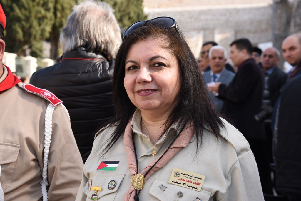 رئيسة وأعضاء مجلس بلدية بيت لحم يشاركون في إستقبال حارس الأراضي المقدسة بمناسبة عيد الغطاس