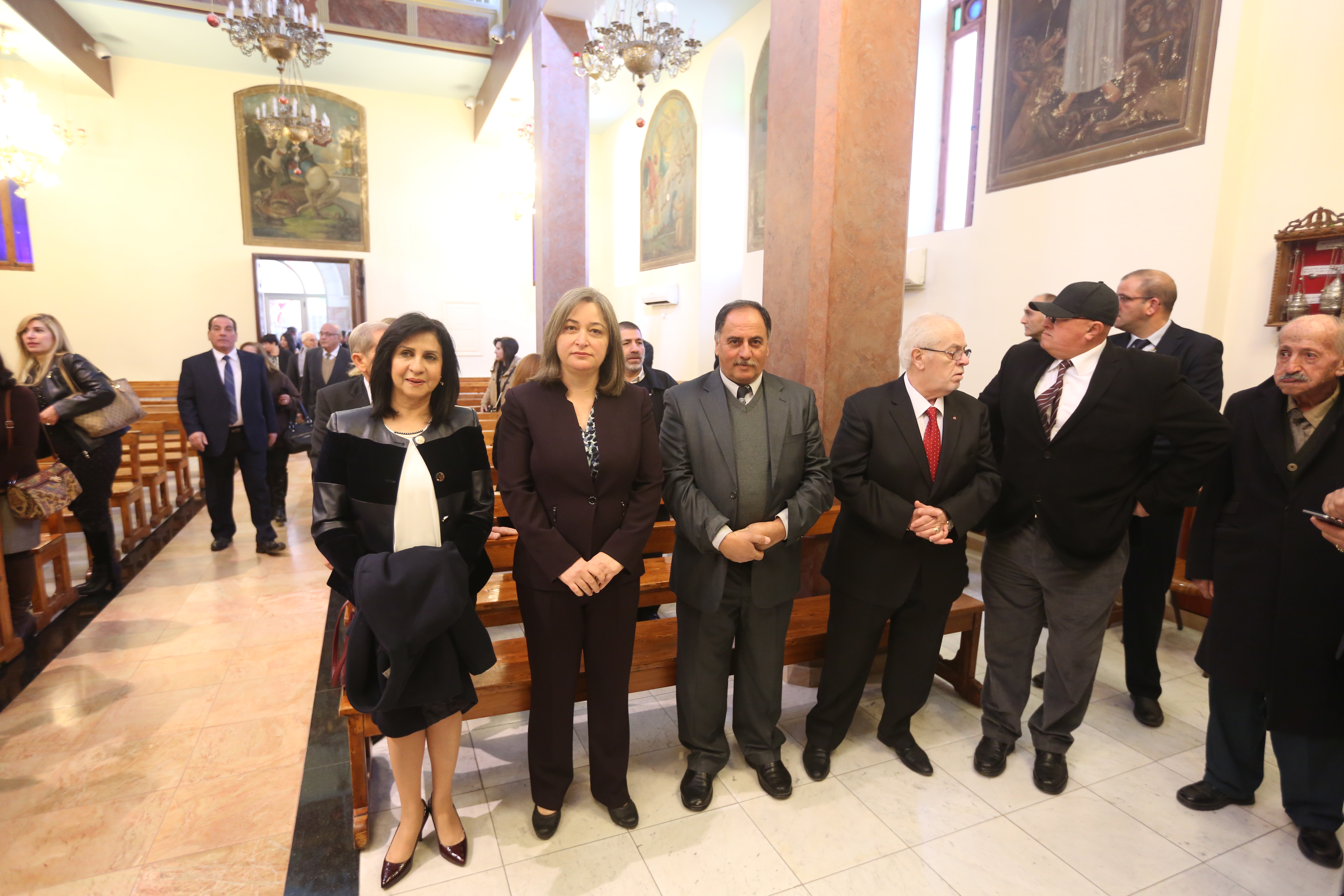  رئيسة وأعضاء مجلس بلدية بيت لحم يشاركون في إحتفالات أعياد الميلاد المجيدة حسب التقويم الشرقي ويستقبلون غبطة بطريرك الروم الارثوذكس ونيافة مطارنة السريان والأقباط والأحباش 