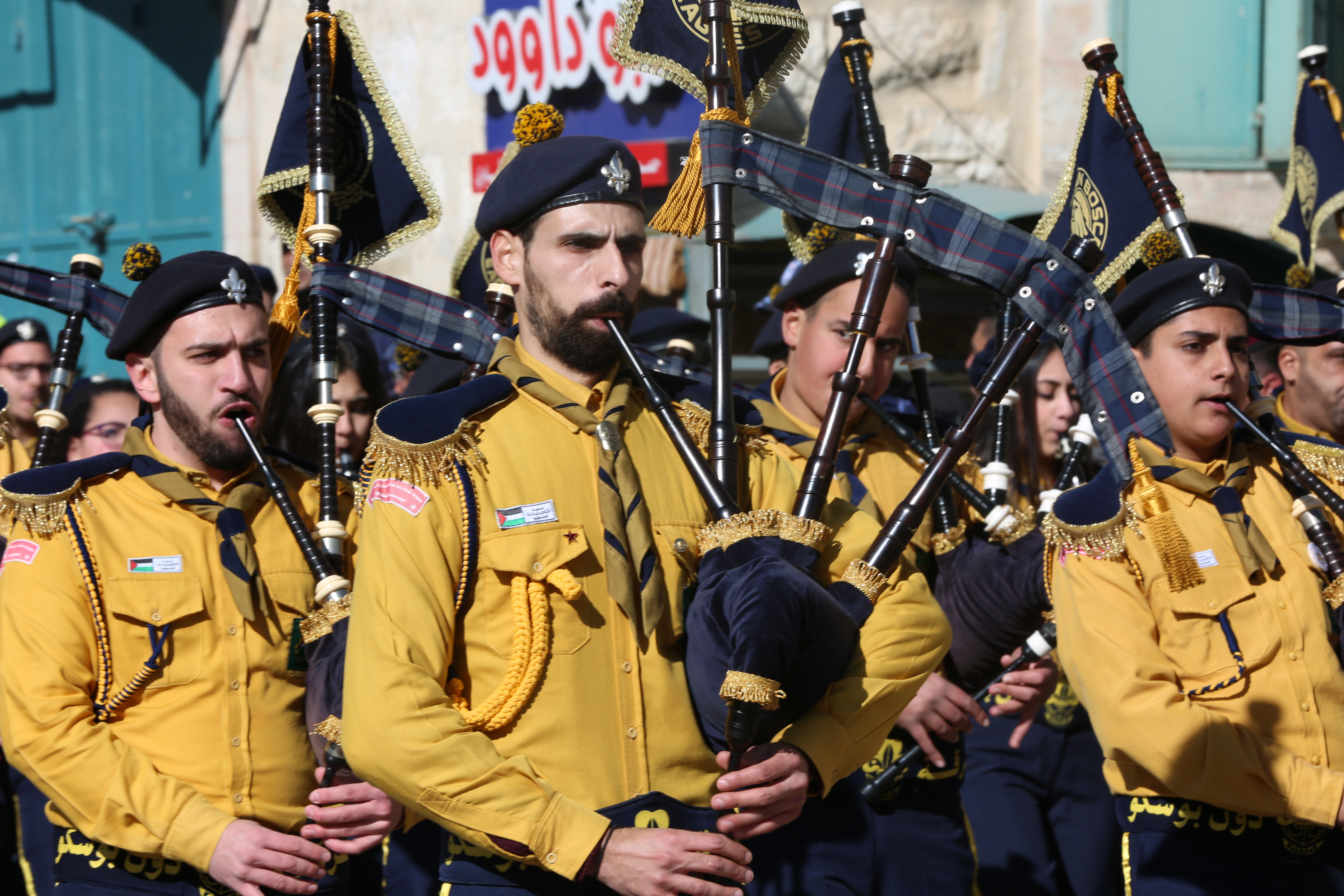  رئيسة وأعضاء مجلس بلدية بيت لحم يشاركون في إحتفالات أعياد الميلاد المجيدة حسب التقويم الشرقي ويستقبلون غبطة بطريرك الروم الارثوذكس ونيافة مطارنة السريان والأقباط والأحباش 