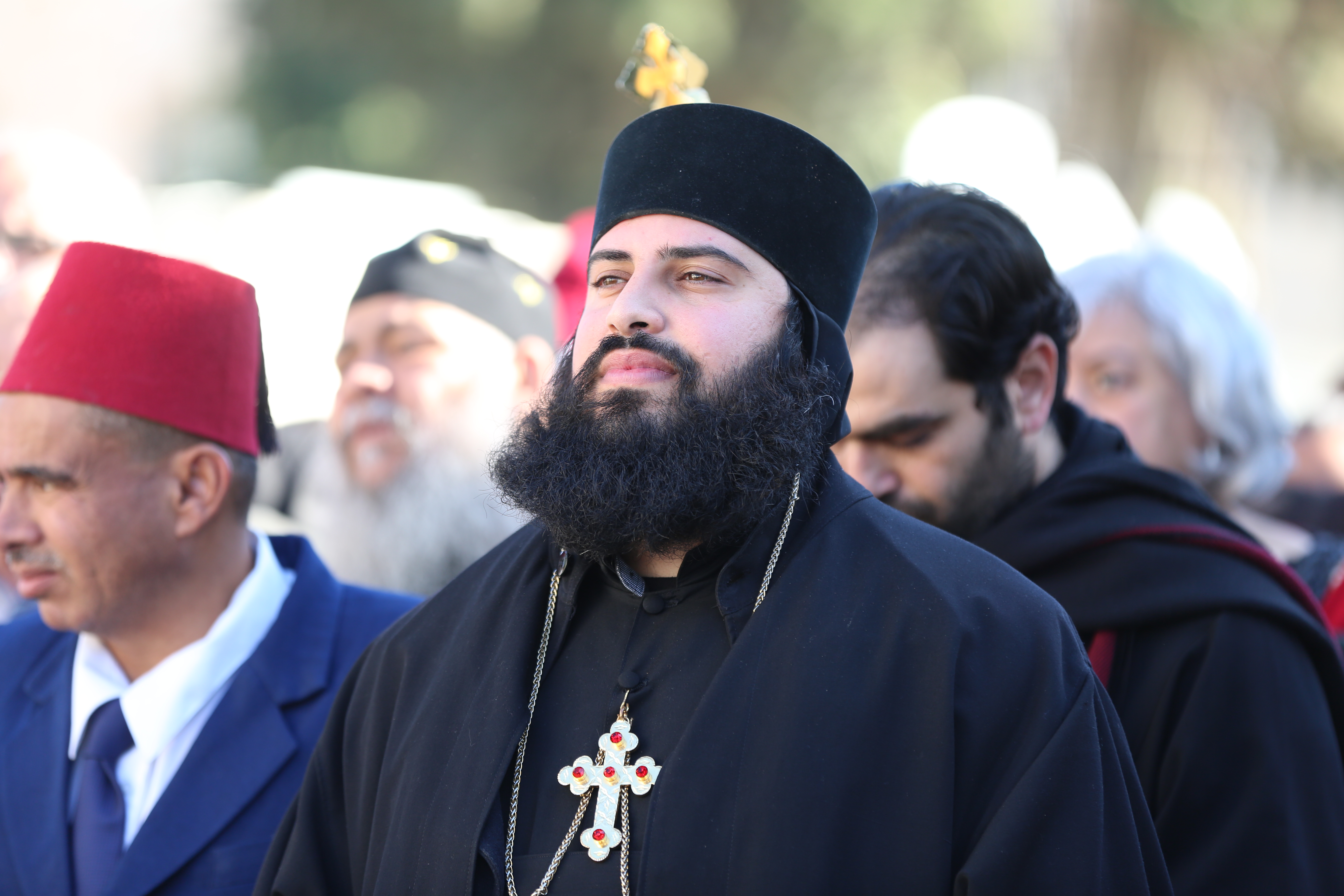  رئيسة وأعضاء مجلس بلدية بيت لحم يشاركون في إحتفالات أعياد الميلاد المجيدة حسب التقويم الشرقي ويستقبلون غبطة بطريرك الروم الارثوذكس ونيافة مطارنة السريان والأقباط والأحباش 