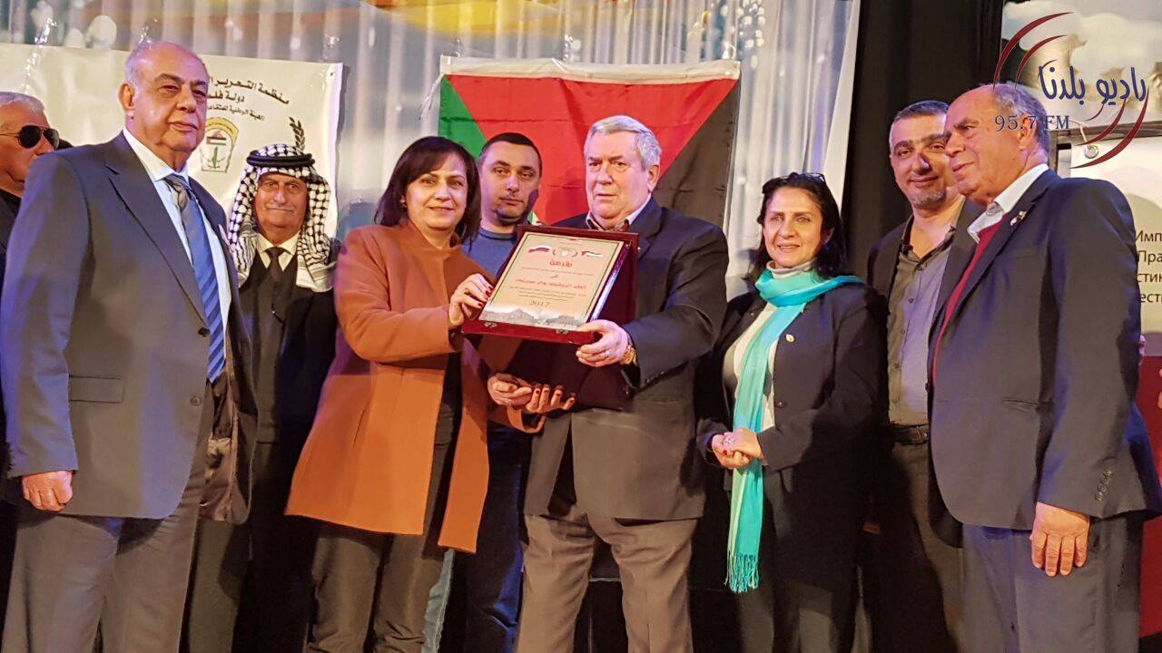 بحضور رئيسة بلدية بيت لحم منظمة المتقاعدين العسكريين الروس تكرّم المتقاعدين العسكريين في فلسطين