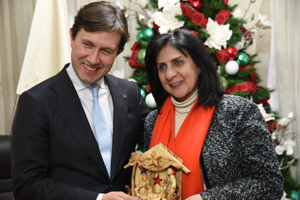 رئيسة بلدية بيت لحم تستقبل ممثلة النرويج في فلسطين ورئيس بلدية فلورنسا ويبحثون سبل تعزيز التعاون المشترك