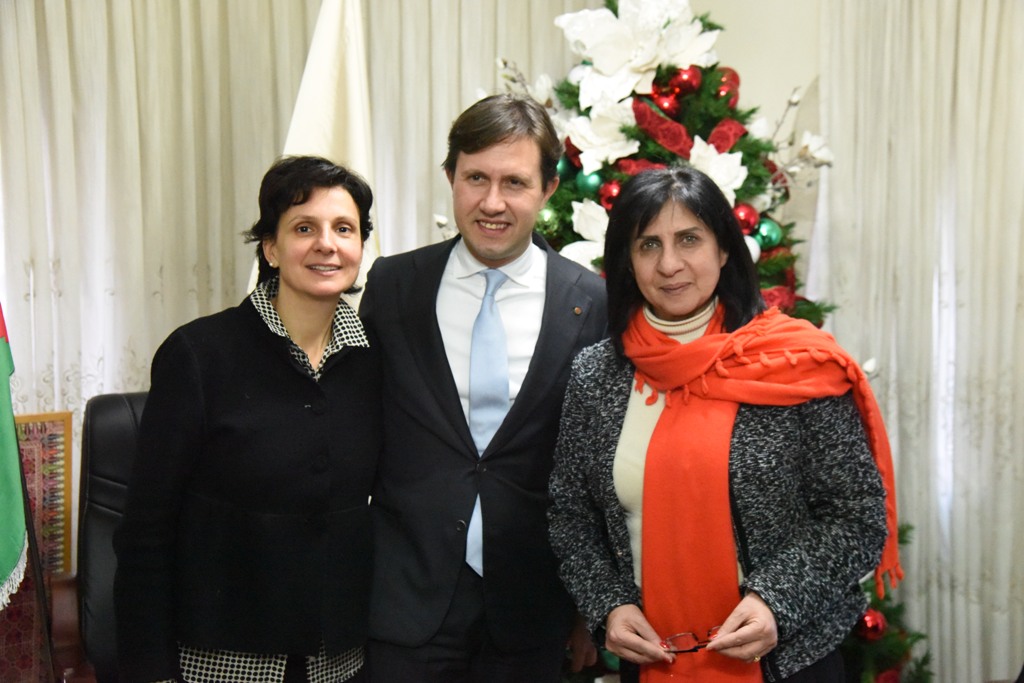 رئيسة بلدية بيت لحم تستقبل ممثلة النرويج في فلسطين ورئيس بلدية فلورنسا ويبحثون سبل تعزيز التعاون المشترك